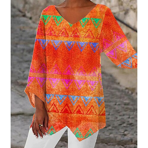 Mulheres Camiseta Rosa Azul Roxo Bloco de cor Cores Gradiente Imprimir Manga Longa Diário Para Noite Havaiana Decote V Padrão Tamanho Grande L
Mulheres Camiseta Rosa Azul Roxo Bloco de cor Cores Gradiente Imprimir Manga Longa Diário Para Noite Havaiana Decote V Padrão Tamanho Grande L