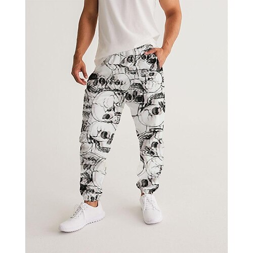 Men's Sweatpants Joggers Trousers Drawstring Side Pockets Elastic Waist Graphic Prints Comfort Breathable Sports Outdoor Casual Daily Streetwear Designer White Micro-elastic / Elasticity
Men's Sweatpants Joggers Trousers Drawstring Side Pockets Elastic Waist Graphic Prints Comfort Breathable Sports Outdoor Casual Daily Streetwear Designer White Micro-elastic / Elasticity