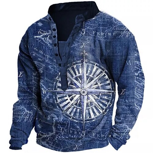 Men's Unisex Sweatshirt Pullover Button Up Hoodie Graphic Prints Print Casual Daily Sports 3D Print Streetwear Designer Casual Compass Hoodies Sweatshirts Long Sleeve Blue
Men's Unisex Sweatshirt Pullover Button Up Hoodie Graphic Prints Print Casual Daily Sports 3D Print Streetwear Designer Casual Compass Hoodies Sweatshirts Long Sleeve Blue