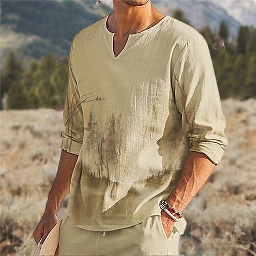 Men's Unisex T shirt Tee Graphic Prints V Neck Khaki 3D Print Outdoor Street Long Sleeve Print Clothing Apparel Basic Sports Designer Casual
Men's Unisex T shirt Tee Graphic Prints V Neck Khaki 3D Print Outdoor Street Long Sleeve Print Clothing Apparel Basic Sports Designer Casual