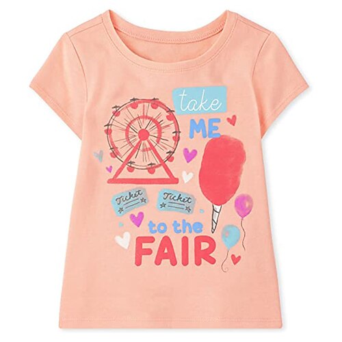 Kids Girls' T shirt Letter Outdoor 3D Print Short Sleeve Crewneck Active 3-12 Years Spring Pink
Kids Girls' T shirt Letter Outdoor 3D Print Short Sleeve Crewneck Active 3-12 Years Spring Pink