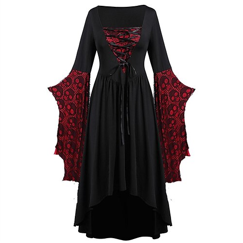 Damen Vintage-Kleid Midikleid Schwarz Purpur Langarm Totenkopf Motiv mit Schnürung Winter Herbst Quadratischer Ausschnitt gotisch winterkleider damen herbstkleider 2022 L XL 2XL 3XL 4XL 5XL
Damen Vintage-Kleid Midikleid Schwarz Purpur Langarm Totenkopf Motiv mit Schnürung Winter Herbst Quadratischer Ausschnitt gotisch winterkleider damen herbstkleider 2022 L XL 2XL 3XL 4XL 5XL