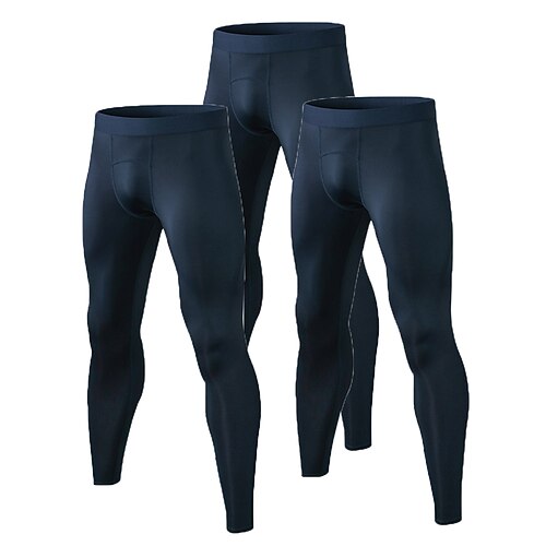 Men's Running Tights Leggings Compression Pants 3 Pack Compression Clothing Athletic Athleisure Spandex Breathable Quick Dry Soft Fitness Gym Workout Running Sportswear Activewear Solid Colored Black
Men's Running Tights Leggings Compression Pants 3 Pack Compression Clothing Athletic Athleisure Spandex Breathable Quick Dry Soft Fitness Gym Workout Running Sportswear Activewear Solid Colored Black