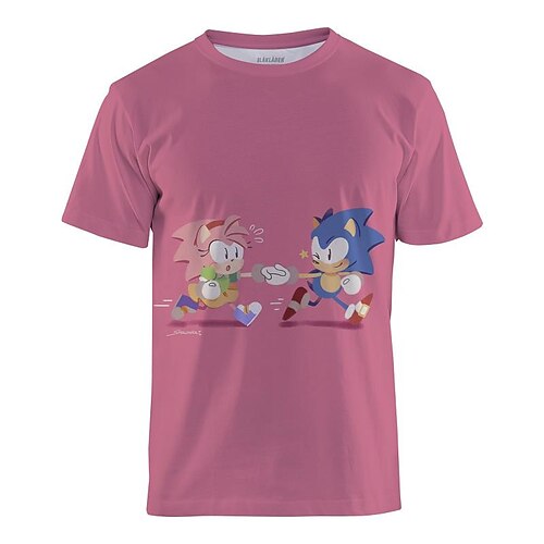 Kids Girls' Sonic Amy Rose T shirt Tee Short Sleeve 3D Print Graphic Crewneck Pink Children Tops Fall Winter Cool Outdoor Daily Regular Fit 4-12 Years
Kids Girls' Sonic Amy Rose T shirt Tee Short Sleeve 3D Print Graphic Crewneck Pink Children Tops Fall Winter Cool Outdoor Daily Regular Fit 4-12 Years
