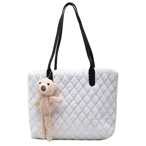Women's Tote Fluffy Bag Plush Bag Shoulder Bag Rabbit Hair Bear Solid Color Daily Going out White Black Khaki
Women's Tote Fluffy Bag Plush Bag Shoulder Bag Rabbit Hair Bear Solid Color Daily Going out White Black Khaki