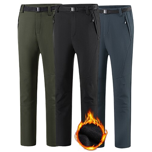 Men's Hiking Pants Trousers Fleece Lined Pants Softshell Pants Winter Outdoor Thermal Warm Windproof Breathable Water Resistant Pants / Trousers Bottoms Elastic Waist Zipper Pocket Black Grey Camping
Men's Hiking Pants Trousers Fleece Lined Pants Softshell Pants Winter Outdoor Thermal Warm Windproof Breathable Water Resistant Pants / Trousers Bottoms Elastic Waist Zipper Pocket Black Grey Camping