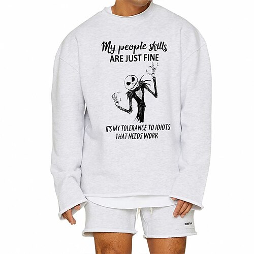 Men's Sweatshirt Pullover Graphic Letter Print Sports Outdoor Daily Sports Hot Stamping Basic Designer Casual Clothing Apparel Hoodies Sweatshirts Long Sleeve White Gray / Spring / Fall
Men's Sweatshirt Pullover Graphic Letter Print Sports Outdoor Daily Sports Hot Stamping Basic Designer Casual Clothing Apparel Hoodies Sweatshirts Long Sleeve White Gray / Spring / Fall