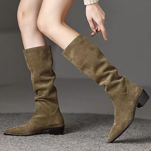 cavalier boots women's 2022 thick heel spring and autumn western boots medium heel high tube thin retro slimming fold pile boots
cavalier boots women's 2022 thick heel spring and autumn western boots medium heel high tube thin retro slimming fold pile boots