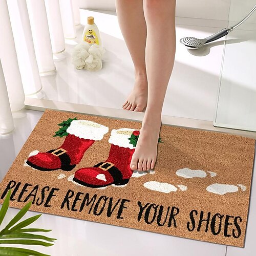 Christmas Bath Mat Crystal velvet Super Absorbent Toilet Door Quick-Drying Foot Mat Entry Door Mat Christmas Decor Non-Slip Mat
Christmas Bath Mat Crystal velvet Super Absorbent Toilet Door Quick-Drying Foot Mat Entry Door Mat Christmas Decor Non-Slip Mat