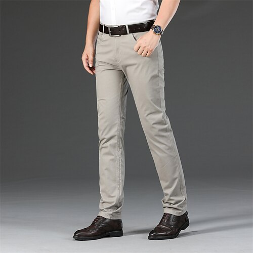 Men's Trousers Casual Pants Jogger Pants Pocket Straight Leg Solid Color Comfort Breathable Business Casual Daily Cotton Blend Stylish Simple Light gray Micro-elastic
Men's Trousers Casual Pants Jogger Pants Pocket Straight Leg Solid Color Comfort Breathable Business Casual Daily Cotton Blend Stylish Simple Light gray Micro-elastic
