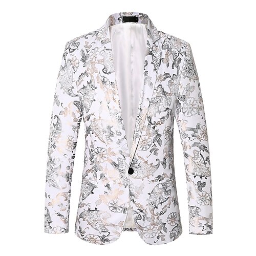 Men's Prom Blazer Regular Standard Fit Floral Single Breasted One-button Black Ivory Navy Blue 2022
Men's Prom Blazer Regular Standard Fit Floral Single Breasted One-button Black Ivory Navy Blue 2022