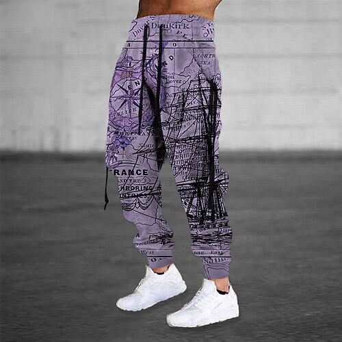 Men's Sweatpants Joggers Trousers Drawstring Side Pockets Elastic Waist Graphic Prints Comfort Breathable Sports Outdoor Casual Daily Cotton Blend Terry Streetwear Designer Green Purple Micro-elastic
Men's Sweatpants Joggers Trousers Drawstring Side Pockets Elastic Waist Graphic Prints Comfort Breathable Sports Outdoor Casual Daily Cotton Blend Terry Streetwear Designer Green Purple Micro-elastic
