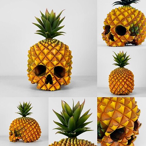 Pineapple Skull Resin Crafts Halloween Decoration Atmosphere Horror Ornaments Abstract Crafts
Pineapple Skull Resin Crafts Halloween Decoration Atmosphere Horror Ornaments Abstract Crafts