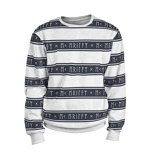 Men's Unisex Sweatshirt Pullover White Crew Neck Letter Stripes Graphic Prints Print Daily Sports Holiday 3D Print Streetwear Designer Casual Spring & Fall Clothing Apparel Hoodies Sweatshirts Long
Men's Unisex Sweatshirt Pullover White Crew Neck Letter Stripes Graphic Prints Print Daily Sports Holiday 3D Print Streetwear Designer Casual Spring & Fall Clothing Apparel Hoodies Sweatshirts Long