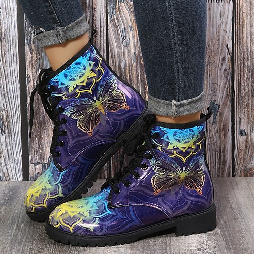 Women's Boots Combat Boots Booties Ankle Boots Winter Lace-up Block Heel Round Toe PU Leather Lace-up 3D Yellow
Women's Boots Combat Boots Booties Ankle Boots Winter Lace-up Block Heel Round Toe PU Leather Lace-up 3D Yellow