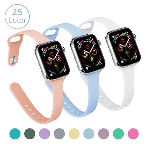 1PC Smart Watch Band Compatible with Apple iWatch 38/40/41mm 42/44/45/49mm Silicone Waterproof Adjustable Breathable Sport Band for iWatch Smartwatch Strap Wristband for Series 8 7 6 5 4 3 2 1 SE
1PC Smart Watch Band Compatible with Apple iWatch 38/40/41mm 42/44/45/49mm Silicone Waterproof Adjustable Breathable Sport Band for iWatch Smartwatch Strap Wristband for Series 8 7 6 5 4 3 2 1 SE