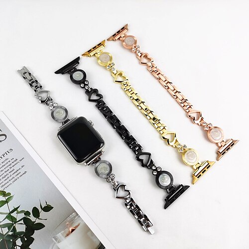 1PC Smart Watch Band Compatible with Apple iWatch Series 8 7 6 5 4 3 2 1 SE Metal Band for iWatch Smartwatch Strap Wristband Alloy Adjustable Breathable Classic Clasp
1PC Smart Watch Band Compatible with Apple iWatch Series 8 7 6 5 4 3 2 1 SE Metal Band for iWatch Smartwatch Strap Wristband Alloy Adjustable Breathable Classic Clasp