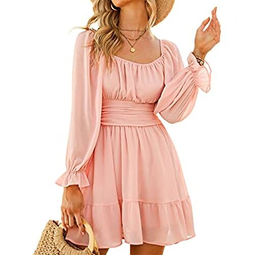Mujer Vestido de raso Vestido de Columpio Mini vestido Negro Blanco Rosa Manga Larga Color puro Frunce Invierno Otoño Escote Cuadrado caliente Vestido de invierno vestido de otoño 2023 S M L XL 2XL
Mujer Vestido de raso Vestido de Columpio Mini vestido Negro Blanco Rosa Manga Larga Color puro Frunce Invierno Otoño Escote Cuadrado caliente Vestido de invierno vestido de otoño 2023 S M L XL 2XL