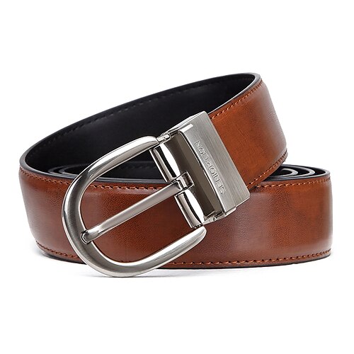 Men's Unisex Leather Belt Genuine Leather Cowhide Prong Buckle Plain Casual Cowboy Gift Daily Gray Silver
Men's Unisex Leather Belt Genuine Leather Cowhide Prong Buckle Plain Casual Cowboy Gift Daily Gray Silver