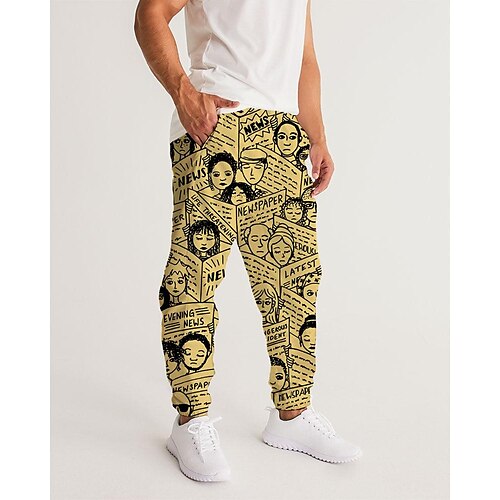 Men's Sweatpants Joggers Trousers Drawstring Side Pockets Elastic Waist Graphic Prints Comfort Breathable Sports Outdoor Casual Daily Streetwear Designer Yellow Grey Micro-elastic / Elasticity
Men's Sweatpants Joggers Trousers Drawstring Side Pockets Elastic Waist Graphic Prints Comfort Breathable Sports Outdoor Casual Daily Streetwear Designer Yellow Grey Micro-elastic / Elasticity