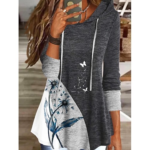 Women's Pullover Hoodie Sweatshirt Pullover Butterfly Dandelion Print Daily Sports 3D Print Active Athletic Clothing Apparel Hoodies Sweatshirts Black
Women's Pullover Hoodie Sweatshirt Pullover Butterfly Dandelion Print Daily Sports 3D Print Active Athletic Clothing Apparel Hoodies Sweatshirts Black