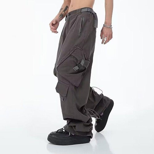 Men's Cargo Pants Trousers Work Pants Wide Leg Multi Pocket Solid Color Comfort Breathable Casual Daily Streetwear Cotton Blend Fashion Retro Vintage Khaki Gray Micro-elastic
Men's Cargo Pants Trousers Work Pants Wide Leg Multi Pocket Solid Color Comfort Breathable Casual Daily Streetwear Cotton Blend Fashion Retro Vintage Khaki Gray Micro-elastic
