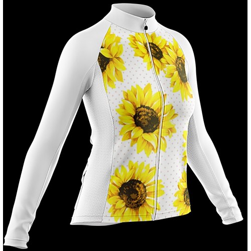Women's Cycling Jersey Long Sleeve Bike Jersey with 3 Rear Pockets Mountain Bike MTB Road Bike Cycling Cycling Breathable Ultraviolet Resistant Quick Dry White Polyester Sports Clothing Apparel
Women's Cycling Jersey Long Sleeve Bike Jersey with 3 Rear Pockets Mountain Bike MTB Road Bike Cycling Cycling Breathable Ultraviolet Resistant Quick Dry White Polyester Sports Clothing Apparel