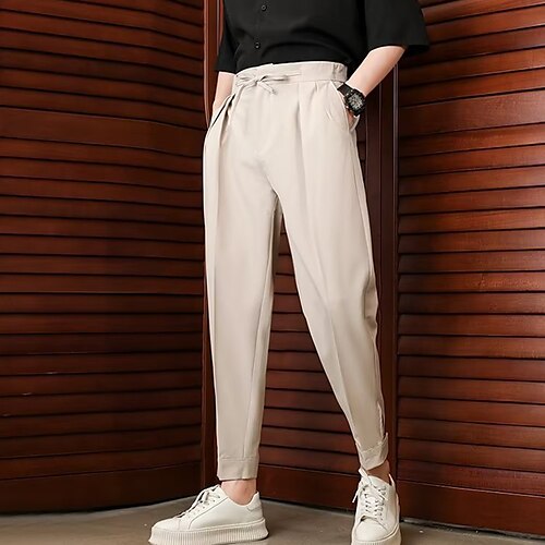 Men's Trousers Work Pants Casual Pants Pocket Drawstring Straight Leg Solid Colored Comfort Soft Daily Weekend Streetwear Casual Beige Micro-elastic
Men's Trousers Work Pants Casual Pants Pocket Drawstring Straight Leg Solid Colored Comfort Soft Daily Weekend Streetwear Casual Beige Micro-elastic