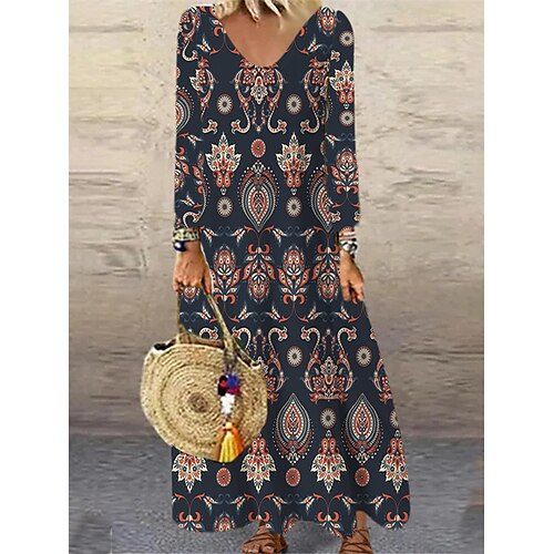 Women's Casual Dress Shift Dress Maxi long Dress Blue Rainbow Red Long Sleeve Print Print Fall Winter V Neck Stylish Casual 2022 L XL 2XL 3XL 4XL 5XL 6XL / 3D Print
Women's Casual Dress Shift Dress Maxi long Dress Blue Rainbow Red Long Sleeve Print Print Fall Winter V Neck Stylish Casual 2022 L XL 2XL 3XL 4XL 5XL 6XL / 3D Print