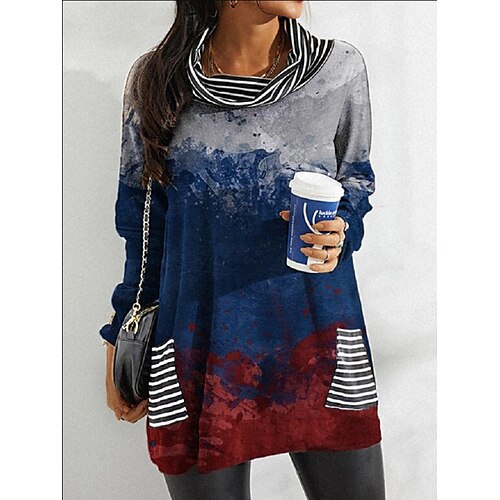Women's Blouse Shirt Blue Purple Dusty Blue Floral Tie Dye Print Long Sleeve Daily Weekend Streetwear Casual Round Neck Long Floral S / 3D Print
Women's Blouse Shirt Blue Purple Dusty Blue Floral Tie Dye Print Long Sleeve Daily Weekend Streetwear Casual Round Neck Long Floral S / 3D Print