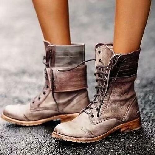 Women's Unisex Boots Combat Boots Booties Ankle Boots Lace-up Block Heel Round Toe Vintage Casual Minimalism Outdoor Daily PU Leather Lace-up Fall Winter Khaki Burgundy Brown
Women's Unisex Boots Combat Boots Booties Ankle Boots Lace-up Block Heel Round Toe Vintage Casual Minimalism Outdoor Daily PU Leather Lace-up Fall Winter Khaki Burgundy Brown