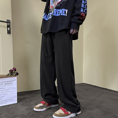 Men's Waffle Trousers Casual Pants Drawstring Elastic Waist Straight Leg Solid Colored Comfort Soft Daily Streetwear Loose Coffee White Micro-elastic / Elasticity
Men's Waffle Trousers Casual Pants Drawstring Elastic Waist Straight Leg Solid Colored Comfort Soft Daily Streetwear Loose Coffee White Micro-elastic / Elasticity