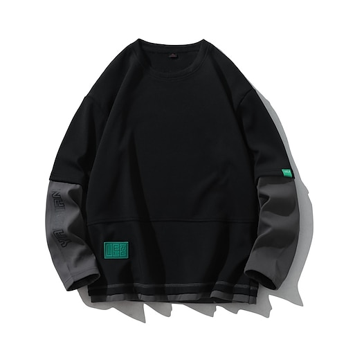 Men's Sweatshirt Pullover Solid Color Sports Outdoor Daily Sports Basic Casual Big and Tall Clothing Apparel Hoodies Sweatshirts Long Sleeve White Black / Spring / Fall
Men's Sweatshirt Pullover Solid Color Sports Outdoor Daily Sports Basic Casual Big and Tall Clothing Apparel Hoodies Sweatshirts Long Sleeve White Black / Spring / Fall