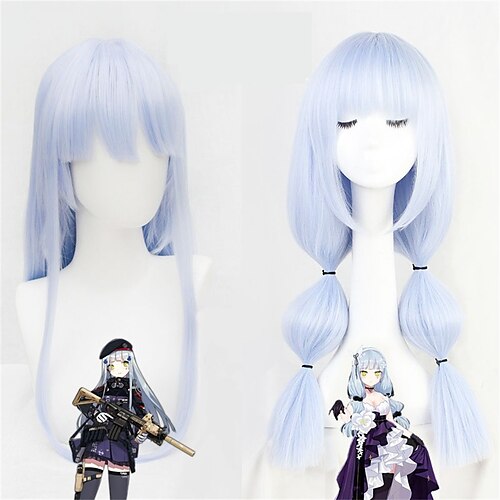 Synthetic Wig HK416 Girls Frontline Straight With Bangs Wig Long A2 Synthetic Hair Women's Soft Easy to Carry Fashion Blue
Synthetic Wig HK416 Girls Frontline Straight With Bangs Wig Long A2 Synthetic Hair Women's Soft Easy to Carry Fashion Blue