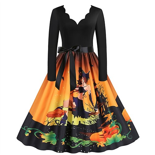 Mujer Vestido vintage Verde Trébol Negro Amarillo Manga Larga Floral Lazo Invierno Otoño Escote en Pico Vestido de invierno Fin de semana vestido de otoño S M L XL XXL 3XL
Mujer Vestido vintage Verde Trébol Negro Amarillo Manga Larga Floral Lazo Invierno Otoño Escote en Pico Vestido de invierno Fin de semana vestido de otoño S M L XL XXL 3XL