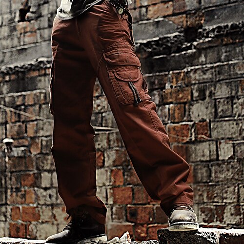 Men's Cargo Pants Trousers Work Pants Multi Pocket Solid Color Comfort Breathable Casual Daily Streetwear Cotton Blend Sports Fashion ArmyGreen Black Micro-elastic
Men's Cargo Pants Trousers Work Pants Multi Pocket Solid Color Comfort Breathable Casual Daily Streetwear Cotton Blend Sports Fashion ArmyGreen Black Micro-elastic