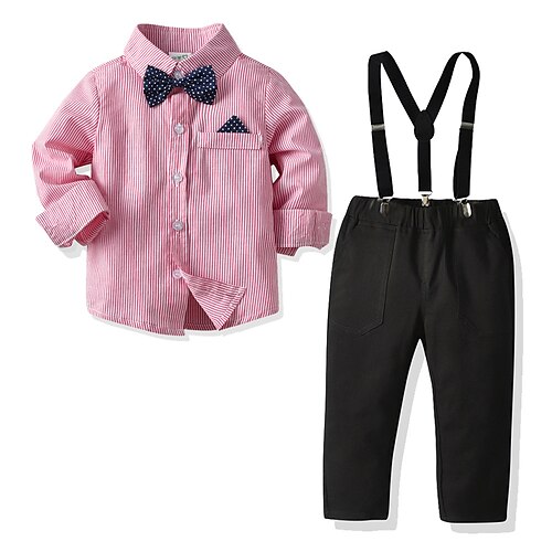 2 Pieces Kids Boys Shirt & Pants Clothing Set Outfit Stripe Long Sleeve Cotton Set Formal Gentle Fall Spring 2-6 Years Multi color
2 Pieces Kids Boys Shirt & Pants Clothing Set Outfit Stripe Long Sleeve Cotton Set Formal Gentle Fall Spring 2-6 Years Multi color