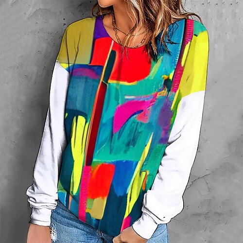 Women's Sweatshirt Pullover Retro Green Graphic Geometric Tie Dye Casual Round Neck Long Sleeve S M L XL 2XL 3XL / Winter
Women's Sweatshirt Pullover Retro Green Graphic Geometric Tie Dye Casual Round Neck Long Sleeve S M L XL 2XL 3XL / Winter