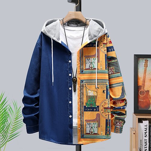 Men's Hoodie Outerwear Button Up Hoodie Blue Hooded Graphic Tribal 3D Print Sports Outdoor Daily Sports 3D Print Basic Casual Big and Tall Spring Clothing Apparel Hoodies Sweatshirts Long Sleeve
Men's Hoodie Outerwear Button Up Hoodie Blue Hooded Graphic Tribal 3D Print Sports Outdoor Daily Sports 3D Print Basic Casual Big and Tall Spring Clothing Apparel Hoodies Sweatshirts Long Sleeve