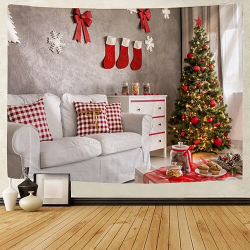 Christmas Party Christmas Tree Santa Claus Gift Tapestry Art Blanket Curtain Home Bedroom Living Room Decor
Christmas Party Christmas Tree Santa Claus Gift Tapestry Art Blanket Curtain Home Bedroom Living Room Decor
