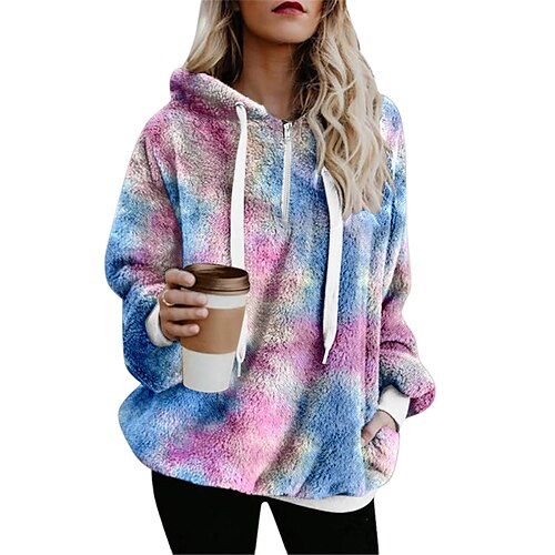 Women's Hoodie Sweatshirt Active Sherpa Fleece Teddy Pocket Green Pink Yellow Plaid Tie Dye Camouflage Casual Hoodie Long Sleeve S M L XL 2XL 3XL / Winter
Women's Hoodie Sweatshirt Active Sherpa Fleece Teddy Pocket Green Pink Yellow Plaid Tie Dye Camouflage Casual Hoodie Long Sleeve S M L XL 2XL 3XL / Winter