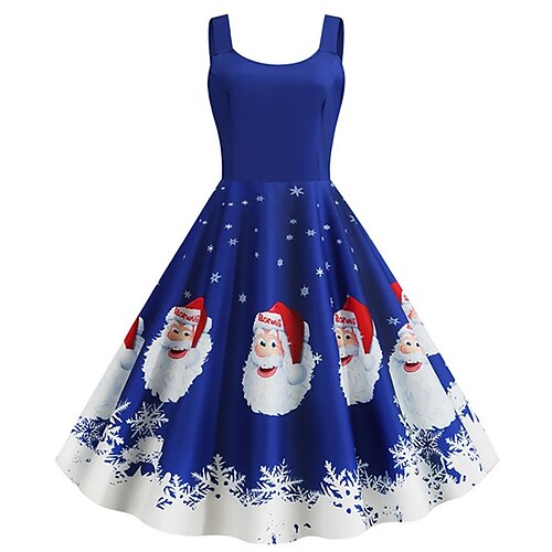 Women's Swing Dress Slip Dress Christmas Knee Length Dress Blue Red Black Sleeveless Plaid Santa Claus Elk Cold Shoulder Print Fall Winter U Neck Vintage Stylish 2022 S M L XL XXL
Women's Swing Dress Slip Dress Christmas Knee Length Dress Blue Red Black Sleeveless Plaid Santa Claus Elk Cold Shoulder Print Fall Winter U Neck Vintage Stylish 2022 S M L XL XXL