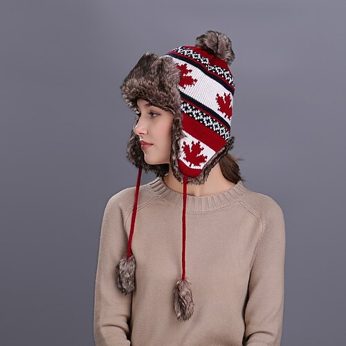 Per donna Cappello a cuffia Esterno Giornaliero Per eventi A foglia A maglia Informale Casual / quotidiano 1 pcs
Per donna Cappello a cuffia Esterno Giornaliero Per eventi A foglia A maglia Informale Casual / quotidiano 1 pcs