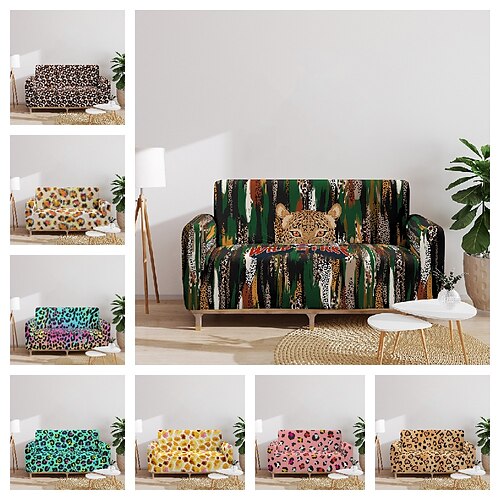 Leopard Pattern Sofa Cover Stretch Slipcovers Soft Durable Couch Cover 1 Piece Spandex Fabric Washable Furniture Protector fit Armchair Seat/Loveseat/Sofa/XL Sofa
Leopard Pattern Sofa Cover Stretch Slipcovers Soft Durable Couch Cover 1 Piece Spandex Fabric Washable Furniture Protector fit Armchair Seat/Loveseat/Sofa/XL Sofa