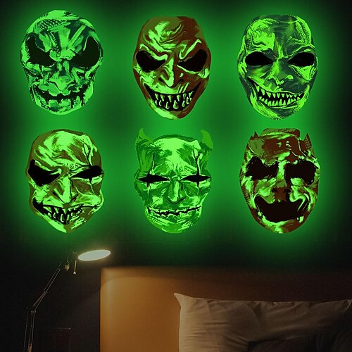 6PCS Luminous halloween skull wall stickers living room bedroom background wall creative decorative wall stickers
6PCS Luminous halloween skull wall stickers living room bedroom background wall creative decorative wall stickers