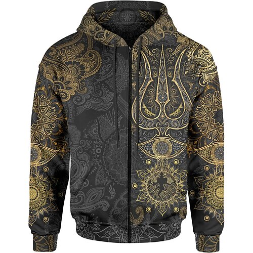 Men's Unisex Full Zip Hoodie Jacket Hooded Tribal Graphic Prints Zipper Print Sports Outdoor Daily Sports 3D Print Streetwear Ethnic Casual Hoodies Sweatshirts Long Sleeve Brown
Men's Unisex Full Zip Hoodie Jacket Hooded Tribal Graphic Prints Zipper Print Sports Outdoor Daily Sports 3D Print Streetwear Ethnic Casual Hoodies Sweatshirts Long Sleeve Brown