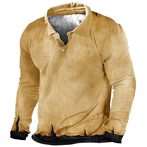 Men's Collar Polo Shirt Golf Shirt Graphic Turndown Blue Yellow 3D Print Street Casual Long Sleeve Button-Down Print Clothing Apparel Fashion Designer Casual Breathable
Men's Collar Polo Shirt Golf Shirt Graphic Turndown Blue Yellow 3D Print Street Casual Long Sleeve Button-Down Print Clothing Apparel Fashion Designer Casual Breathable