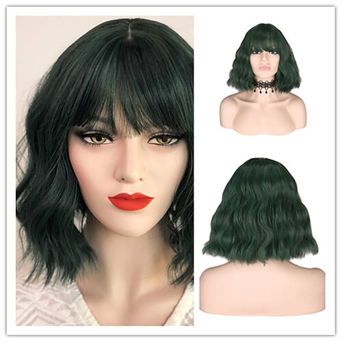 Synthetic Wig Water Wave With Ponytail Machine Made Wig 12 inch Synthetic Hair Women's Adjustable Color GradientHigh Quality Green
Synthetic Wig Water Wave With Ponytail Machine Made Wig 12 inch Synthetic Hair Women's Adjustable Color GradientHigh Quality Green