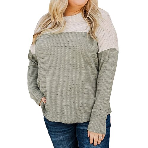 Women's Plus Size Tops Pullover Sweatshirt Hoodie Sweatshirt Color Block Long Sleeve Round Neck Casual Daily Vacation Polyester Fall Winter Light Grey / V Neck / V Neck
Women's Plus Size Tops Pullover Sweatshirt Hoodie Sweatshirt Color Block Long Sleeve Round Neck Casual Daily Vacation Polyester Fall Winter Light Grey / V Neck / V Neck