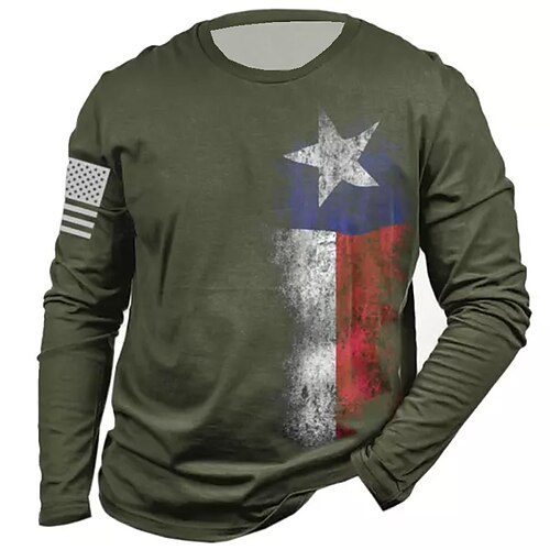 Men's Unisex T shirt Tee Graphic Prints National Flag Crew Neck Green Navy Blue Black 3D Print Outdoor Street Long Sleeve Print Clothing Apparel Basic Sports Designer Casual
Men's Unisex T shirt Tee Graphic Prints National Flag Crew Neck Green Navy Blue Black 3D Print Outdoor Street Long Sleeve Print Clothing Apparel Basic Sports Designer Casual